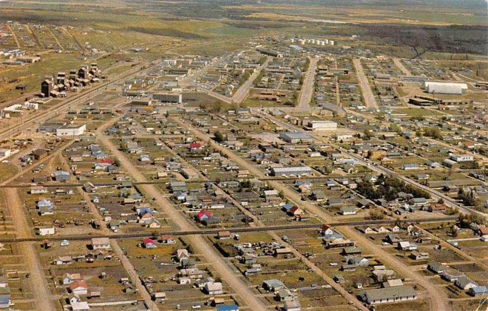Dawson Creek British Columbia Canada Birdseye View Of City Postcard K95480 At Amazon S Entertainment Collectibles Store