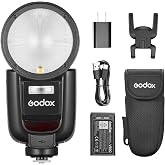 Godox V1 Pro S Flash for Sony, V1Pro-S 76Ws 2.4G TTL Flash Speedlite | USB-C Battery, Detachable Sub Flash, 1/8000 HSS, 1.3s Recycle, 500 Full Power Flashes, GODOX V1ProS V1Pro S Flash Speedlight