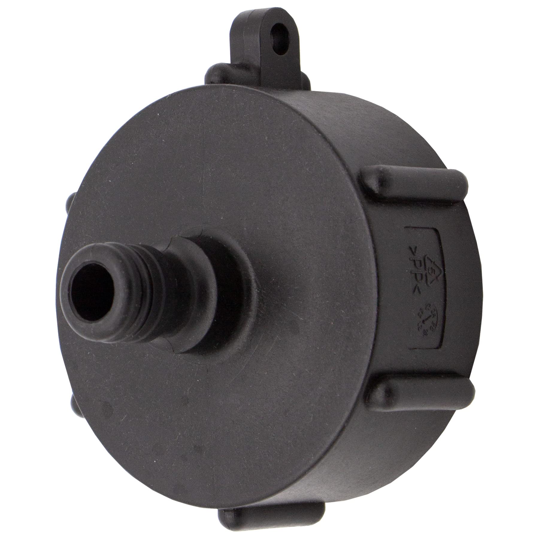 VARIOSAN IBC plug-in system adapter 15884, S60x6, plastic, black, e.g. Gardena system