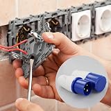 ZCYKJ 16A 240V Blue 3 Pin Site Trailing Plug Socket Hook Up Set view 6