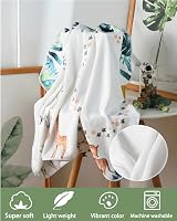 Trongle Monthly Milestone Baby Blanket Unisex 120 x 100 cm Soft Fleece view 3