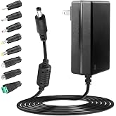 LeTaoXing 5V 4A Power Supply Adapter AC 100-240V to DC 5 Volt 4 Amp Charer | 20W Universal DC5V 4A 3.5A 3A 2.5A 2A 1.5A 1A for Jetson Nano,Raspberry Pi, Graco Swing, Security Camera Monitor with 8 Tips