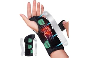 Oyakin Wrist Brace for Carpal Tunnel Night Support, Adjustable Wrist Splint for Tendonitis, Arthritis, Sprains, Wrist Pain Relief, Comfortable Hand Brace for Men and Women Right Left Hand