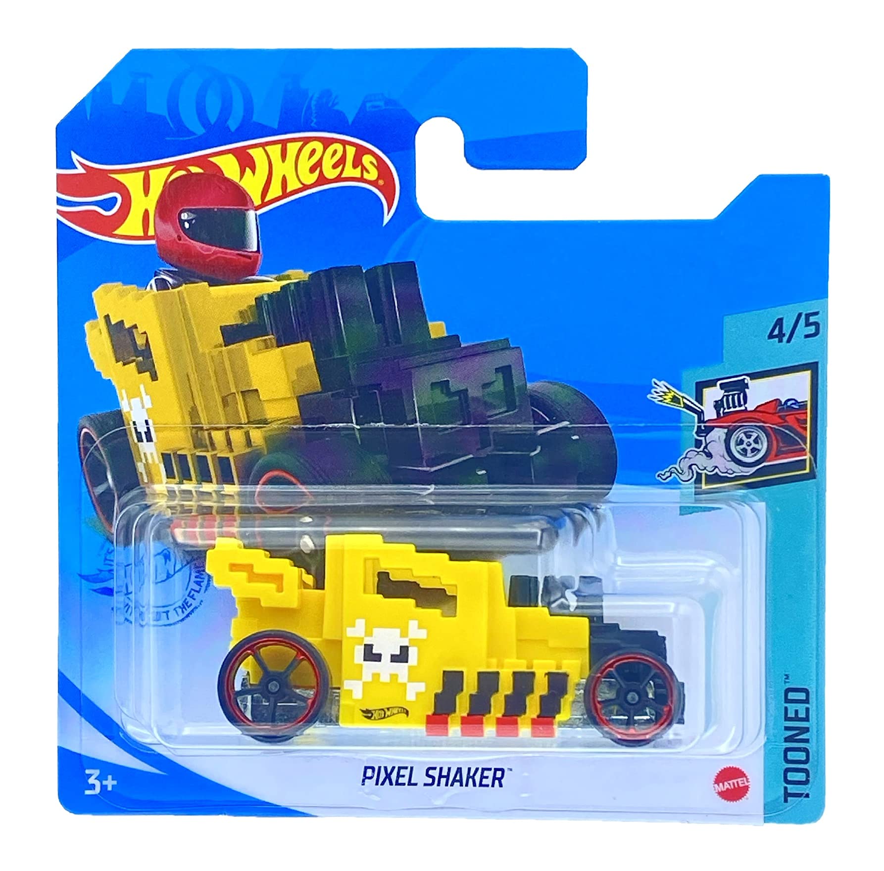 Hot Wheels Pixel Shaker (Yellow) 4/5 Tooned 2021 - 59/250 (Short Card) GRX99