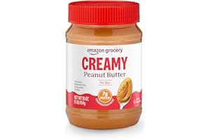 Amazon Grocery, Creamy Peanut Butter, No Stir, 16 Oz (Previously Amazon Fresh, Packaging May Vary)