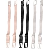 JIAKAI Women's Non-slip Elastic Bra Strap Holder Racer Back - Conceal Straps