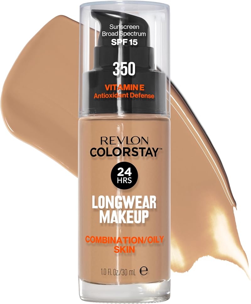 Revlon ColorStay Liquid Foundation Combination Oily Skin SPF 15 Rich Tan 30ml