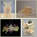 Huiguli 200 Pcs Square Wooden Sticks 30cm 3mm Natural Dowels Craft Rods view 6
