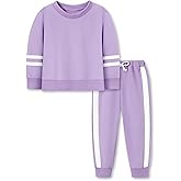 SOLOYEE Toddler Girl Clothes Fall Winter Outfits Long Sleeved Pullover Sweatshirt + Sweatpants 2 Pcs Casual Sweatsuits Sets