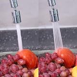 LUBEKAS Kitchen Tap Spray Head 360 Swivel 2 Modes ABS Brass Universal Fit view 7