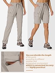 Womens Hiking Pants Convertible Quick Dry Stretch