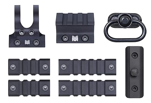 Monstrum M-LOK Accessory Pack - Includes Rail Sections, Flashlight Mount, Sling Mount And Offset Mount