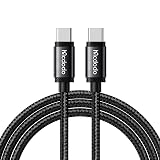 mcdodo 240W USB C to USB C Charging Cable 4FT/1.2M PD 3.1 USB-C Cable Charge&Data Transfer Type C Fast Charger Cable Fit iPhone 16 15 Pro/ProMax/Plus MacBook iPad (4FT)
