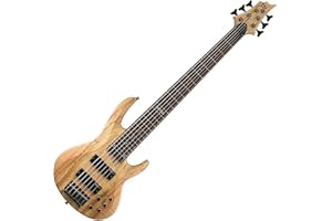 ESP Guitars 5 String ESP LTD B-206SMNS Spalted Maple 6 Bass Guitar, Natural Satin, (LB206SMNS)