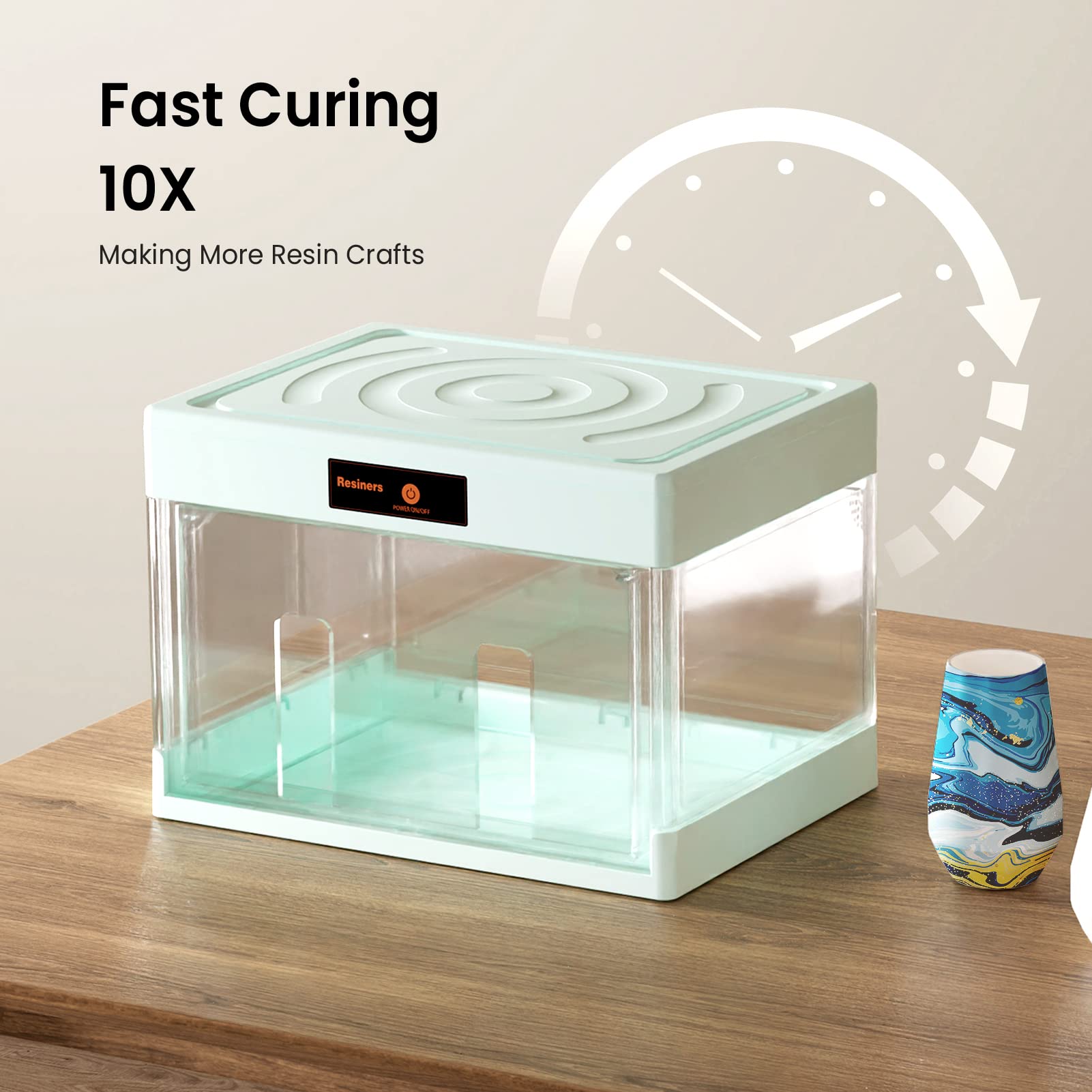 Resiners Resin Dryer for Cup Turner, 1 Hour Tumbler Craft Finished, Epoxy Resin Curing Machine for Cup Turners for Tumblers, Resin Tools for Fast Drying