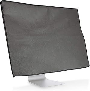 kwmobile Monitor Cover Compatible with Acer Aspire C24-865 - Anti-Dust PC Monitor Screen Display Protector - Dark Grey