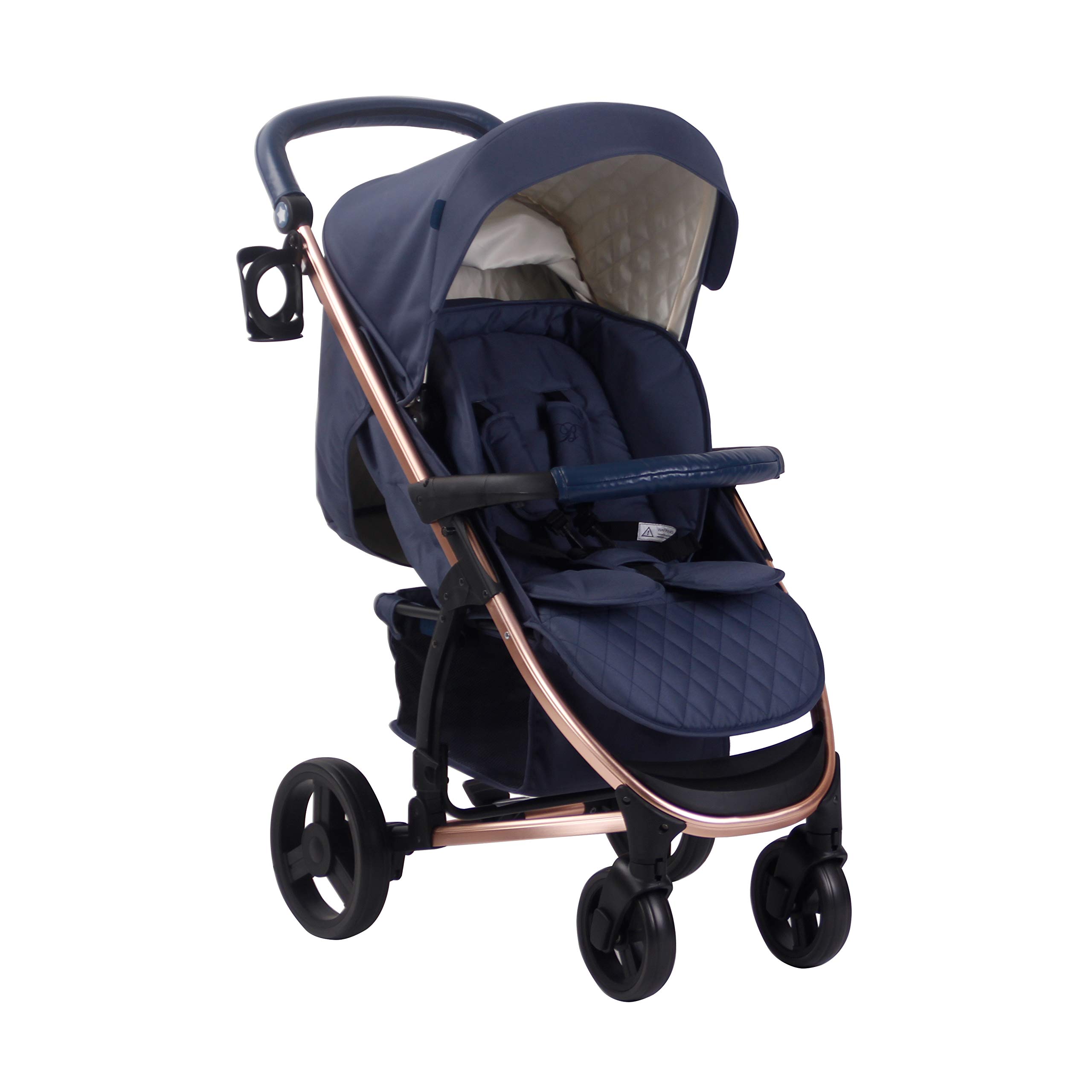 my babiie black and rose gold stroller