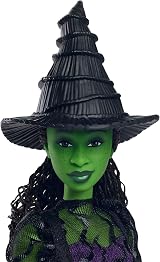 Mattel Wicked Elphaba Fashion Doll with Green Skin & Braided Hair HXT62 view 3