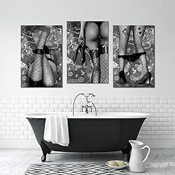 Canvas Trend Sexy Wall Art for Bedroom Decor Black