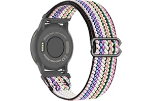 Tovimall 18mm Stretchy Nylon Watch Bands Compatible with Garmin Vivoactive Venu 2S/Venu 3S/Vivomove 3S/4S/Forerunner 265S/255S/255S Music