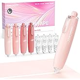 Four Candies Refillable Correction Tape, 4PCS White Tape with 4 Refills | Smooth White Pull-Out Tape for Instant Corrections, Easy to Use Applicator for Office, School Supplies (Pink)