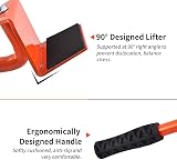 Ronlap 6-Inch Steel Tri-Dolly 3-Wheel Furniture Mover 200 KG Capacity 4 Pack view 4