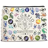 LyoGao Scorpio Gifts for Women, Scorpio Zodiac Makeup Bag, Scorpio Birthday Gifts for Women Astrology Lovers