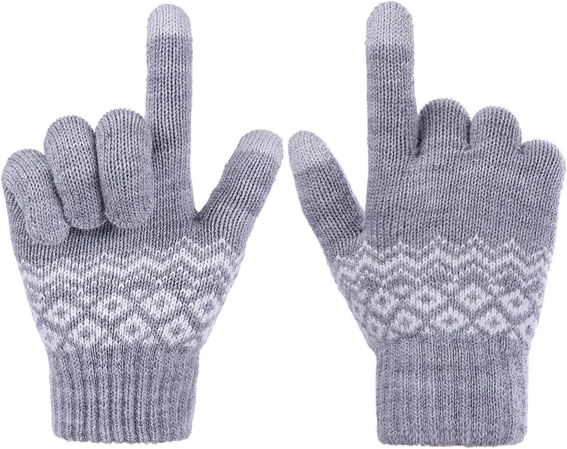 Sholov Thermal Gloves, Winter Women Gloves Touch Screen Gloves with Anti-slip Design Outdoor Cycling For Driving Running Camping Hiking.