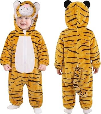 Combinaison Bébé, Unisexe Hiver Bébé Grenouillères Animal, Tigre-80