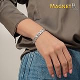 MagnetRX Women's Ultra Strength Magnetic Bracelet Titanium Silver Adjustable view 7