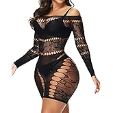 XIUSEMY Woman Lingerie Bodysuit Fishnet Bodystocking Hollow Out Jumpsuit Bodycon Sexy Romper