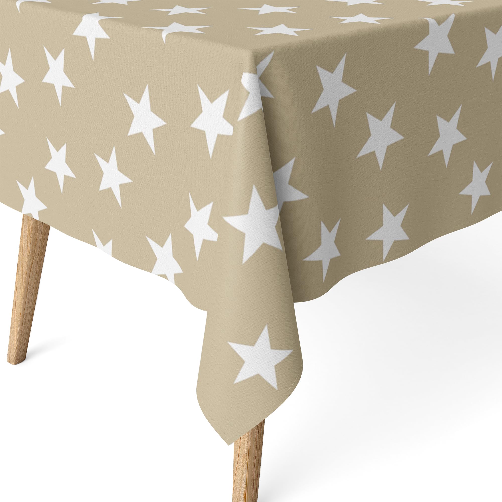 Martina Home Beige Resin Tablecloth 250cm x 140cm