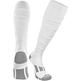 Football Scrunch Socks, Pre-Scrunched – Extra-Long Moisture-Wicking Over the Calf Socks for Youth, Boys & Men | Made in USA