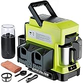 Byutrcfuy Cordless Coffee Maker for Ryobi 18V Battery, 3 Brewing Options Drip Coffee Maker with Coffee Grinder, Portable Single Serve Coffee Makers for Camping, Travel, and Jobsite. (Tool Only)