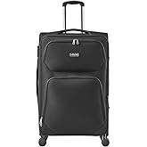VEVOR Softside Expandable Luggage with Spinner Wheels, 28-Inch Softside Checked Large Luggage, Lightweight Checked Suitcase with Expandable Zippered Pocket and TSA Lock, Black