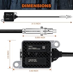 ISINLASSO 12676706 Downstream NOX Sensor Nitrogen