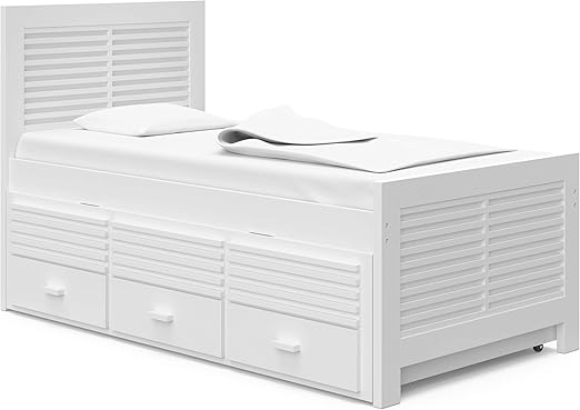 Amazon Com Thomasville Kids 09610 161 Milo Trundle White