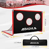 BAGAIL 180x120cm Soccer Goal with Target 2-in-1 Portable Garden Goal view 2