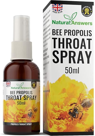 Natural Answers Propolis Throat Spray 50ML - Immune Support & Relief