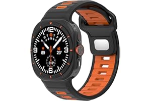 Miimall Sport Silicone Band for Samsung Galaxy Watch Ultra Bands 47mm for Men Women, Soft Breathable Waterproof Rubber Replac