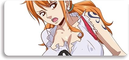 Amazon Manles 大判マウスパッド One Piece ワンピース ナミ パソコン 周辺機器 マウス マウスパッド キーボードパッド アニメ 漫画 同人 アダルト エロ 爆乳 おっぱい 18禁 カスタム可能 900 400 3mm Manles マウスパッド 通販