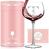Valentines Day Gifts for Her, Initial A-Z Wine Glass Customized Gift For Women, Personalized Galentines Mothers Day Christmas Birthday Gifts for Women Her Mom Best Friend Sister Wife Sister (T)