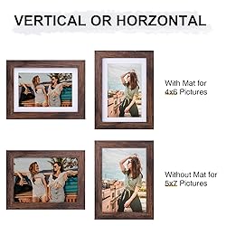 Vittanly 5x7 Picture Frames for Wall Set of