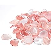 200 Pcs Silk Rose Petals, White and Pink Fake Rose Petals for Wedding Bridal Shower Decor Aisle Scatter Dinner Table Party Decor