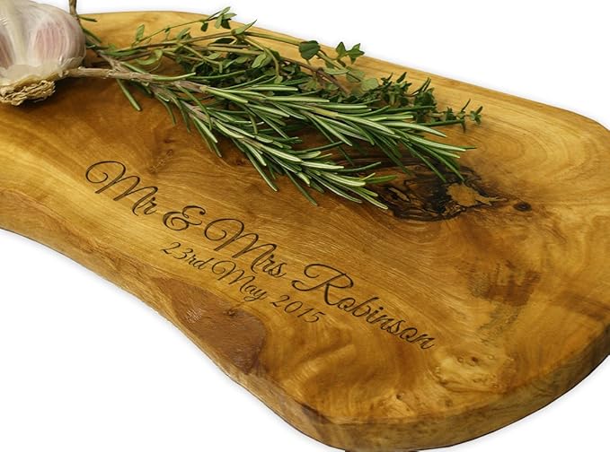 Personalised Olive Wood Chopping Board 35cm Amazon.co.uk Kitchen & Home