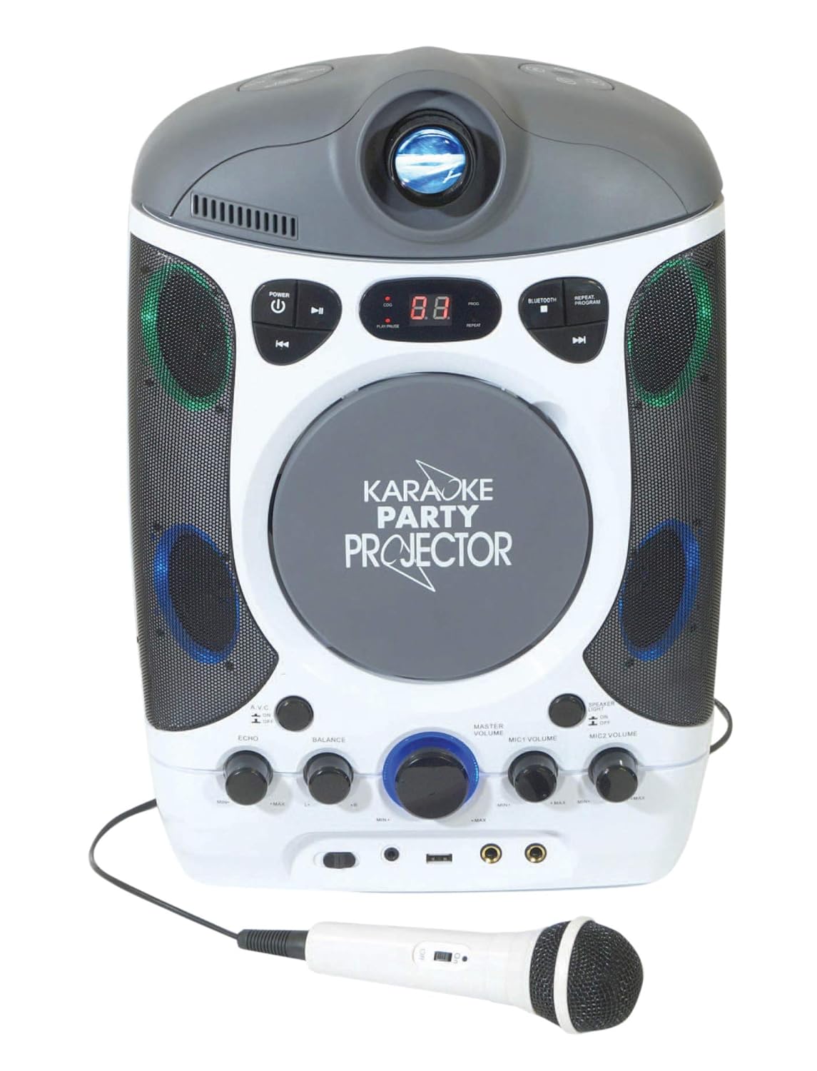 Mr Entertainer reproductor de karaoke CDG Bluetooth con LED ...