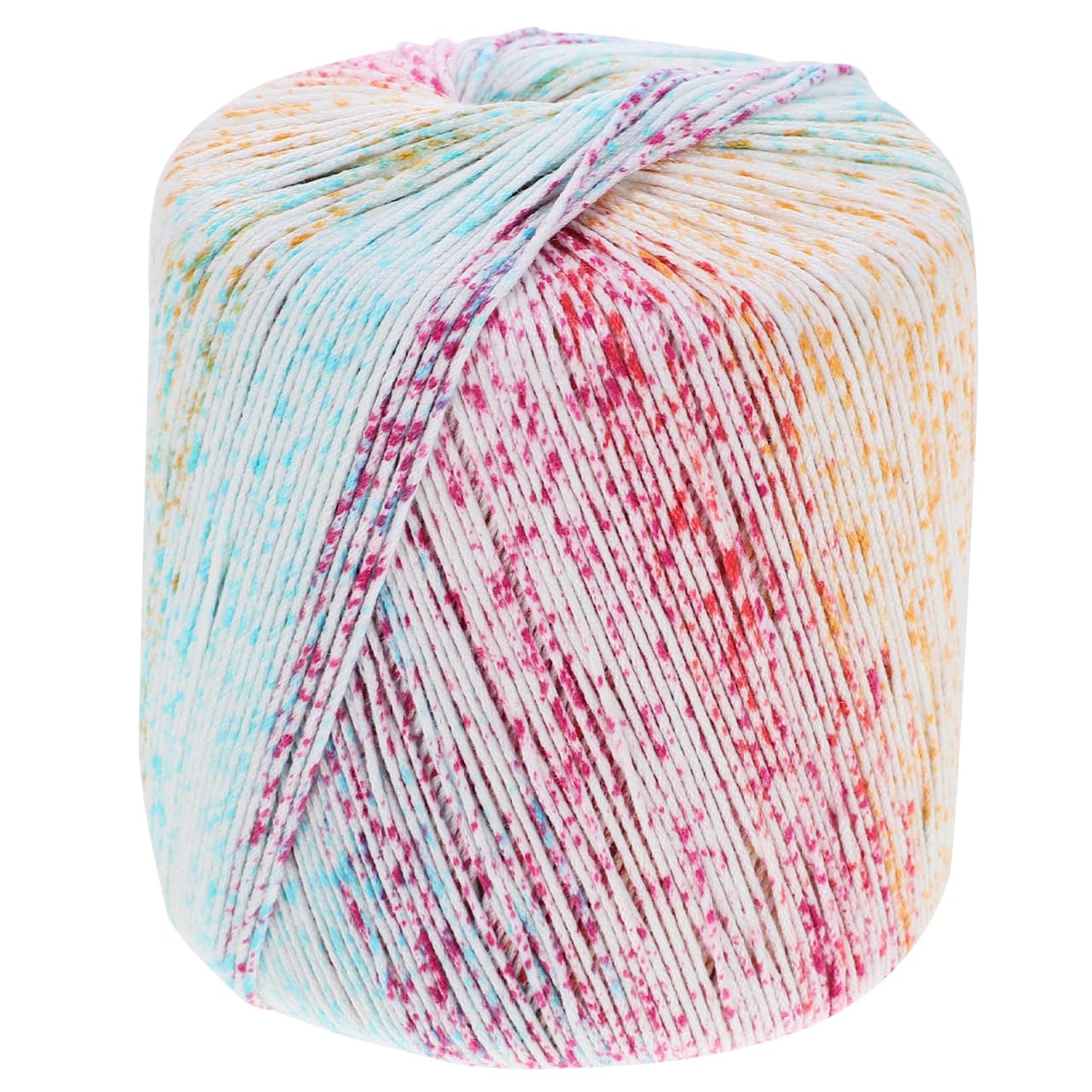 Healifty 1 Roll Crochet Yarn Knitting Yarn Cotton Gradient Kaleidoscope for DIY Hats Sweater Scarf Gloves Colorful
