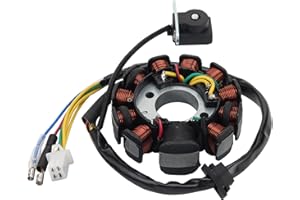 WOOSTAR 11 Coil 6 Wire Magneto Stator Replacement for Kurazai Surfer 125 GY6 150cc Scooter Engine