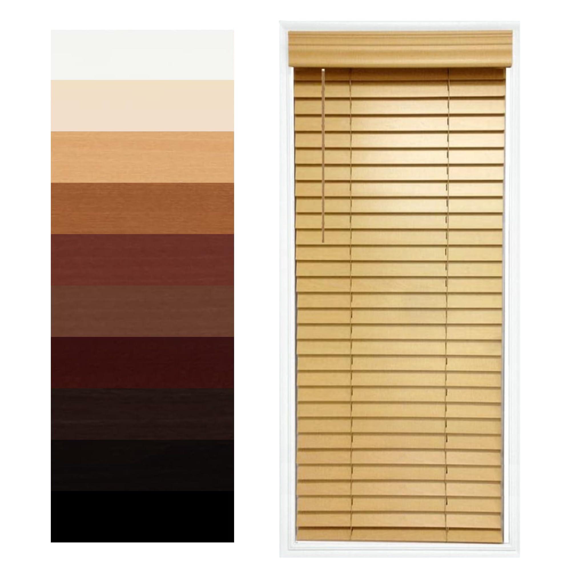 TailorView Customizable Wood Horizontal Cordless