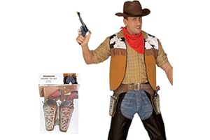 GAGIFT WORLD Cowboy Toys Gun and Western Holster Set for Adults, Toy Revolver and Adjustable Belt Halloween Costume Accessory for Men and Women Novelty Gifts for Birthday Christmas
